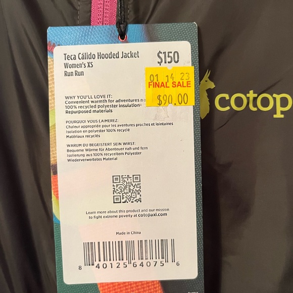 NWT Cotopaxi reversible jacket - Picture 4 of 4